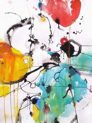 Framed Drifting Continents Print