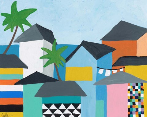 Framed Beachfront Property 3 Print