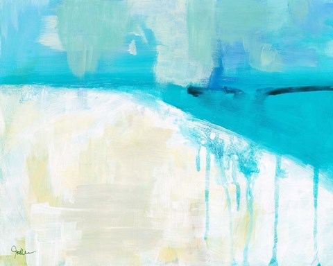 Framed Coastal Blues 1 Print