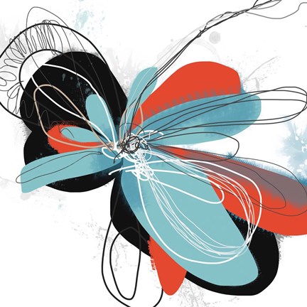 Framed Flower Dances 1 Print