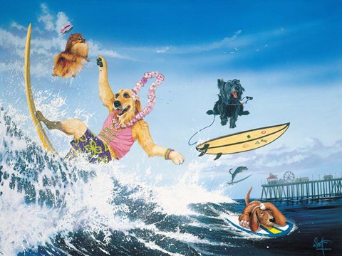 Framed Diva Dawgs Print