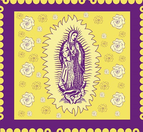 Framed Purple Mary Print