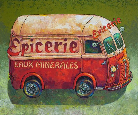 Framed Van Ordinaire Epicerie Print