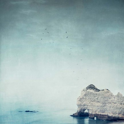 Framed Falaise d&#39;Amont Print