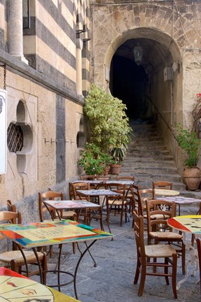 Framed Caffe, Amalfi Print