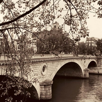 Framed Pont Louis-Philippe, Paris Print
