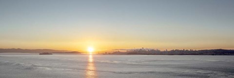 Framed Sunrise Vista on the Bay Print