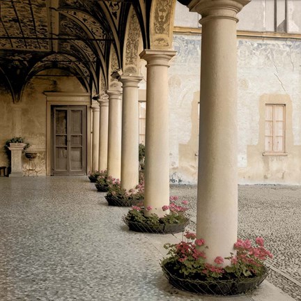 Framed Villa Portico No. 1 Print