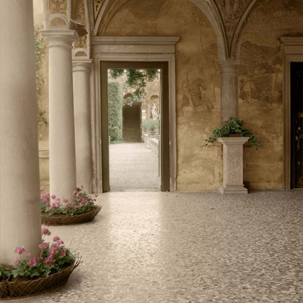 Framed Villa Portico No. 2 Print