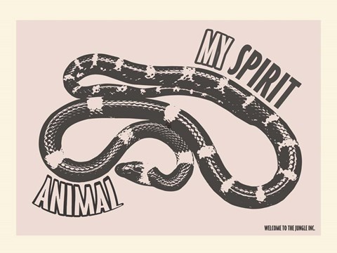 Framed Spirit Animal Snake Print