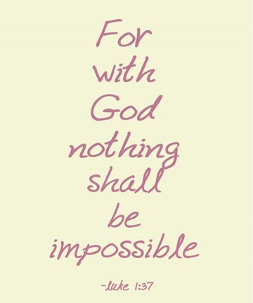 Framed For With God Print