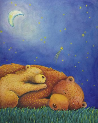 Framed Goodnight Bear Print
