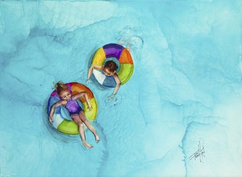 Framed Don't Splash Print