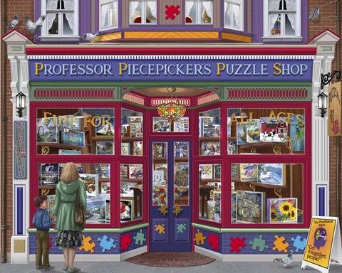 Framed Professor Puzzles Print