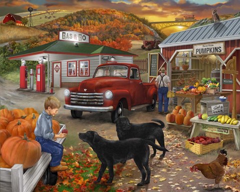 Framed Roadside Stand Print