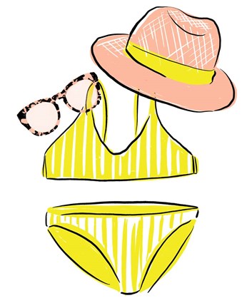 Framed Soak up the Sun I Print