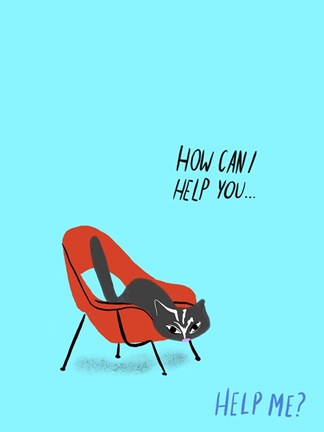 Framed Mod Cats III Print