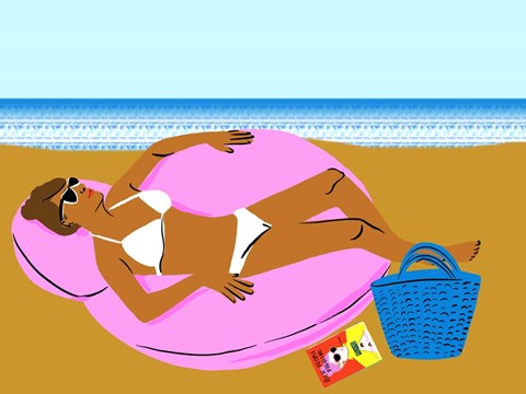 Framed Beachy Keen I Print