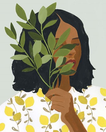 Framed Botany Portrait I Print