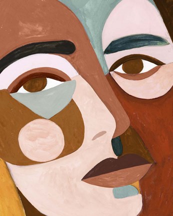 Framed Geo Face III Print