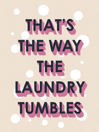 Framed Laundry Typography II Print