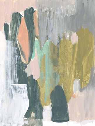 Framed Brushed Optimism I Print