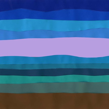 Framed Blue Ridge Abstract I Print