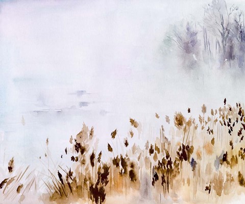 Framed Sea Oats Mist II Print