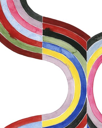 Framed Deconstructed Rainbow I Print