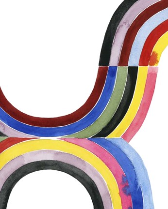 Framed Deconstructed Rainbow IV Print