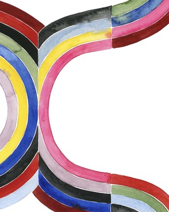 Framed Deconstructed Rainbow VI Print