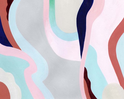 Framed Pastel Highlands VI Print