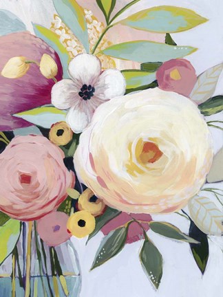 Framed Georgia Bouquet II Print