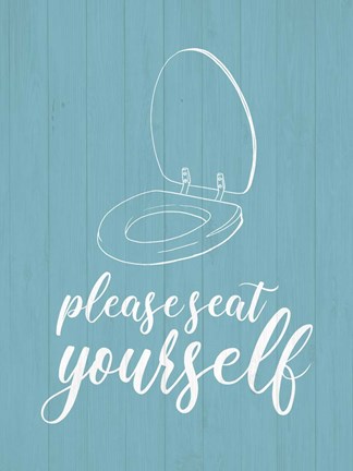 Framed Bathroom Suggestions II Print