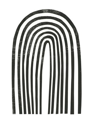 Framed Arcobaleno Nero II Print