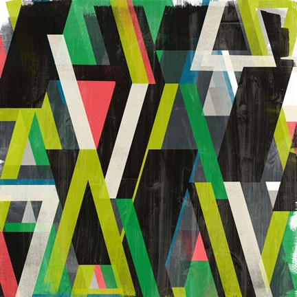 Framed Diagonal Slipstream II Print