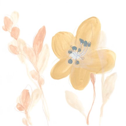 Framed Petite Petals III Print