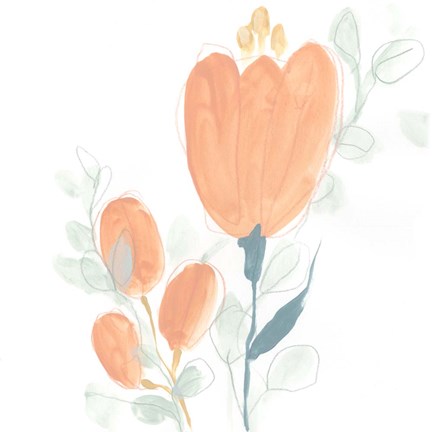 Framed Petite Petals VII Print