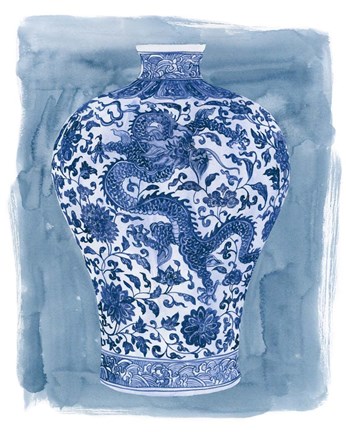 Framed Ming Vase II Print