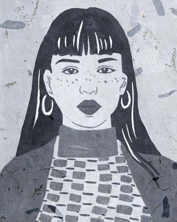 Framed Night Portrait I Print