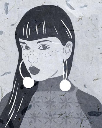 Framed Night Portrait II Print