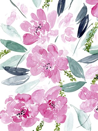 Framed Dance of the Flowers II Print