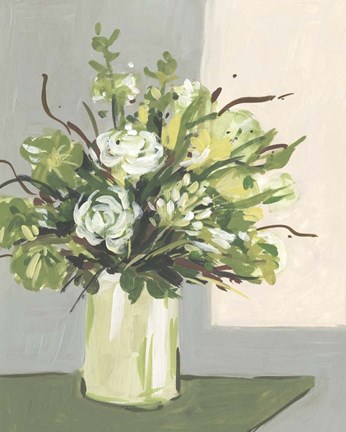 Framed Elegant Floral II Print