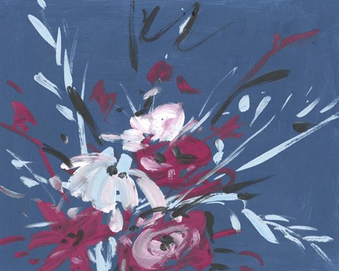 Framed Blooming Night III Print