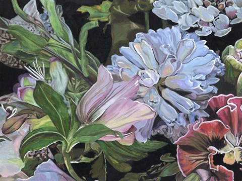 Framed Dark Velvet II Print