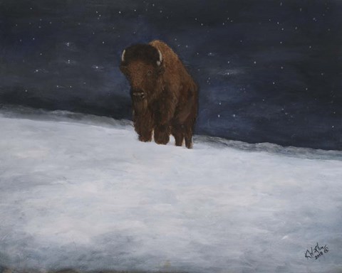 Framed Journey Through the Snow II Print