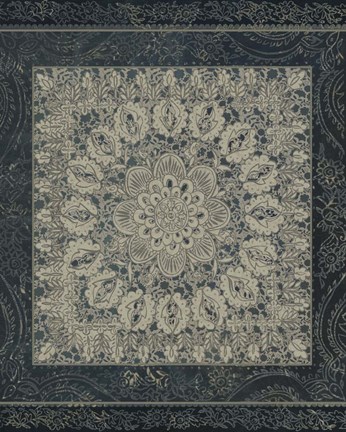 Framed Market Batik I Print