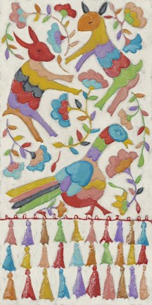 Framed Animal Tapestry II Print