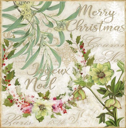 Framed Merry Christmas I Print