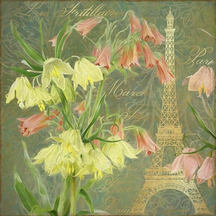 Framed Paris Lilies Print